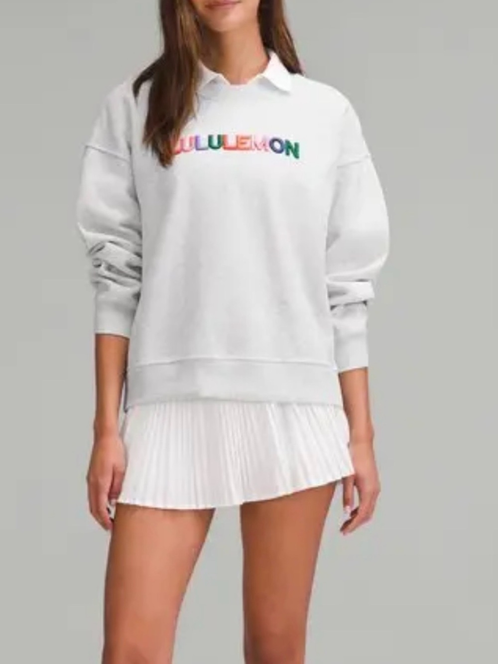 lululemon athletica perfectly oversized fleece crew